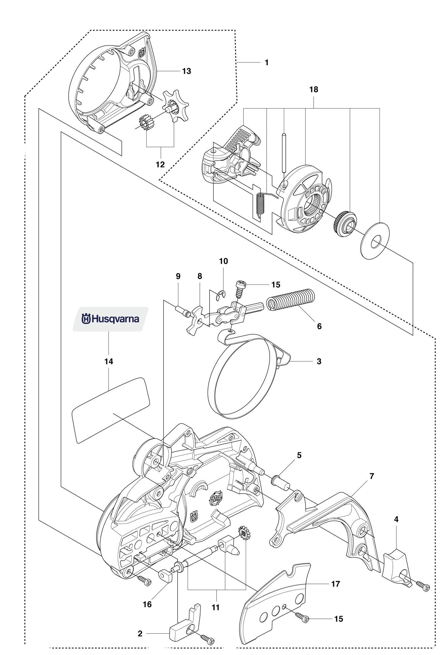 Chain Break & Clutch Cover-445e 