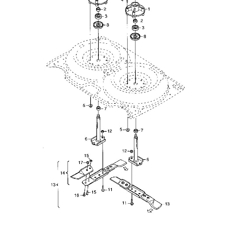 Mountfield 4155H Ride on 01 2005 Parts Diagram Page 13 mountfield-4155h-ride-on-01-2005-parts-diagram-page-13