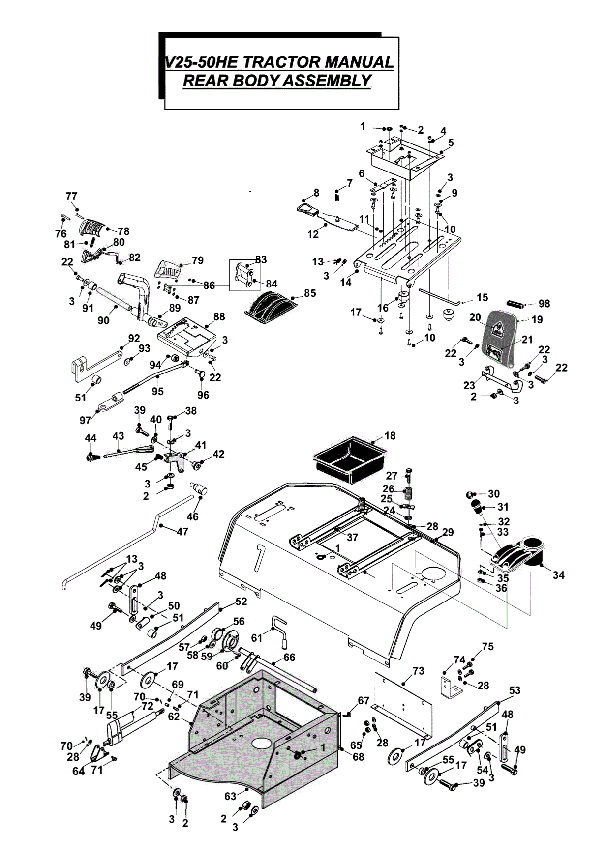 Manual Rear Body Assy