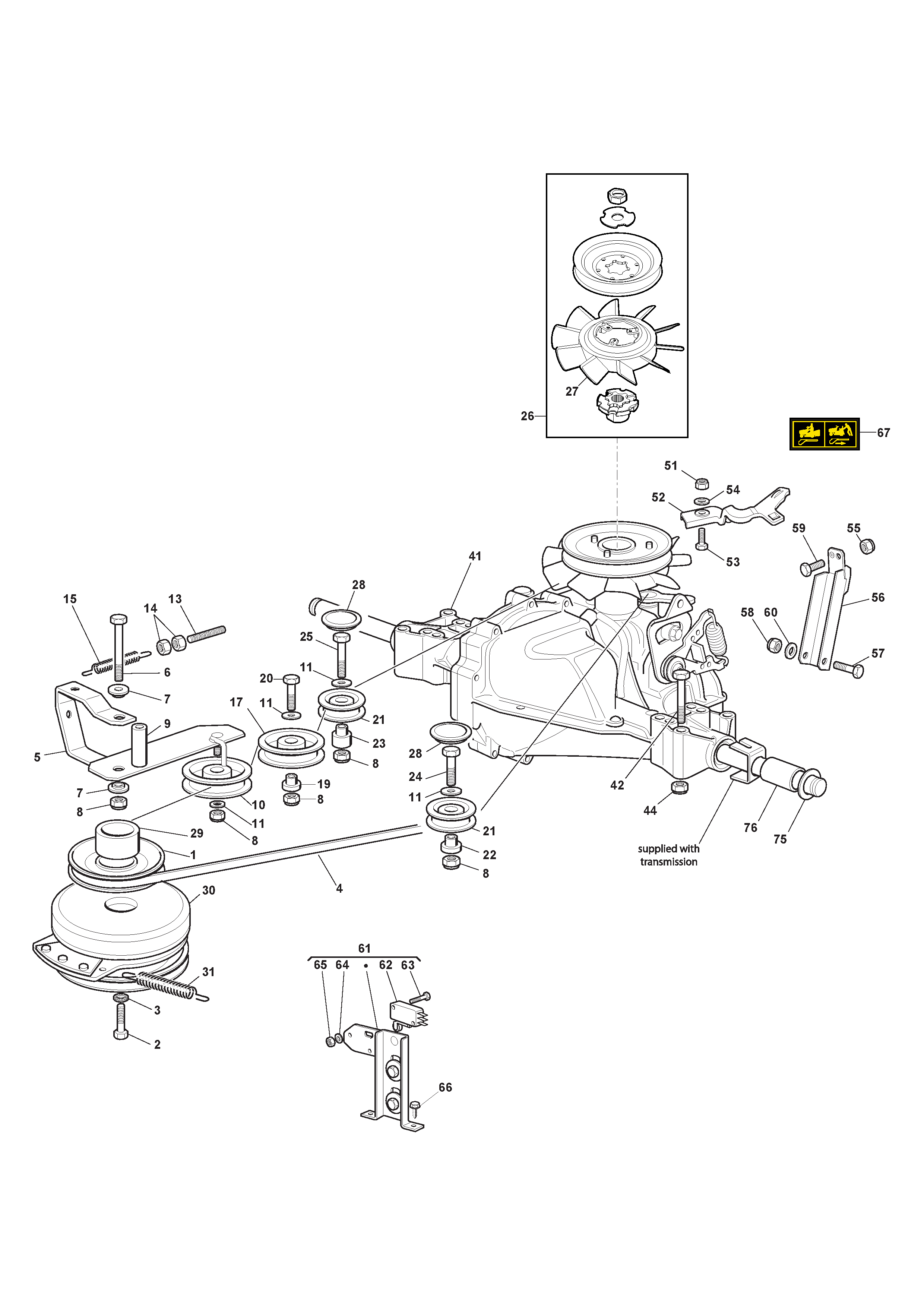 HYG Transmission with Warner Electromagnetic Clutch