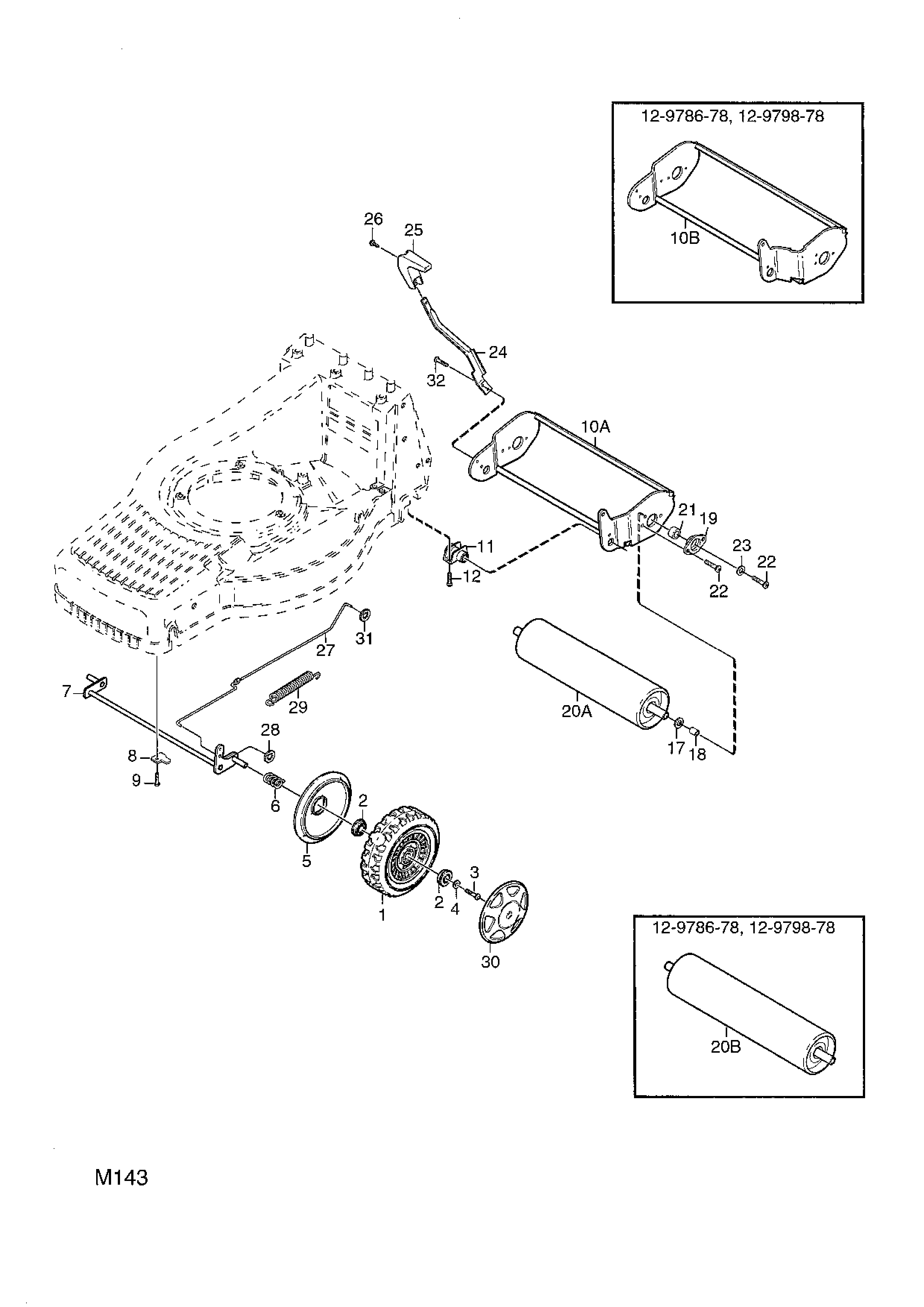 Wheel Suspension (Plastic Wheels)