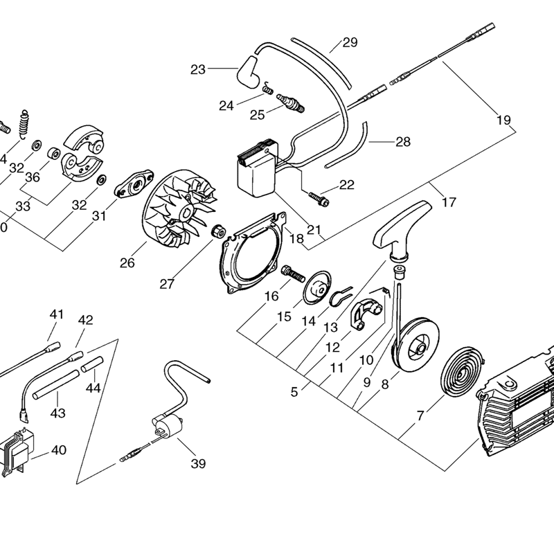Echo CLS-5800 Brushcutter (CLS5800) Parts Diagram, Page 2