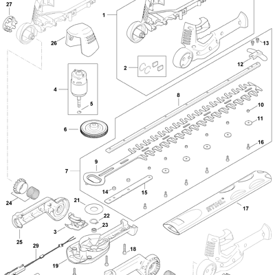 Stihl HLA56 (HLA56) Parts Diagram, Powerhead