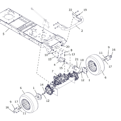 FRONT AXEL
