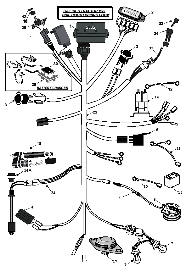 MK3 Dial Height Wiring Loom