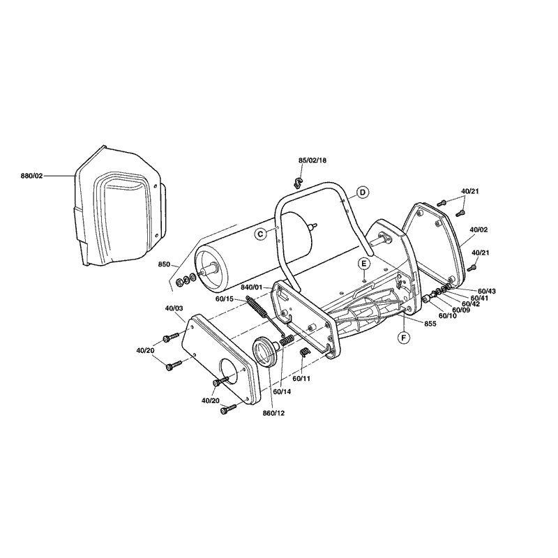 Qualcast Classic Electric 30 (F016313442) Parts Diagram, Page 2