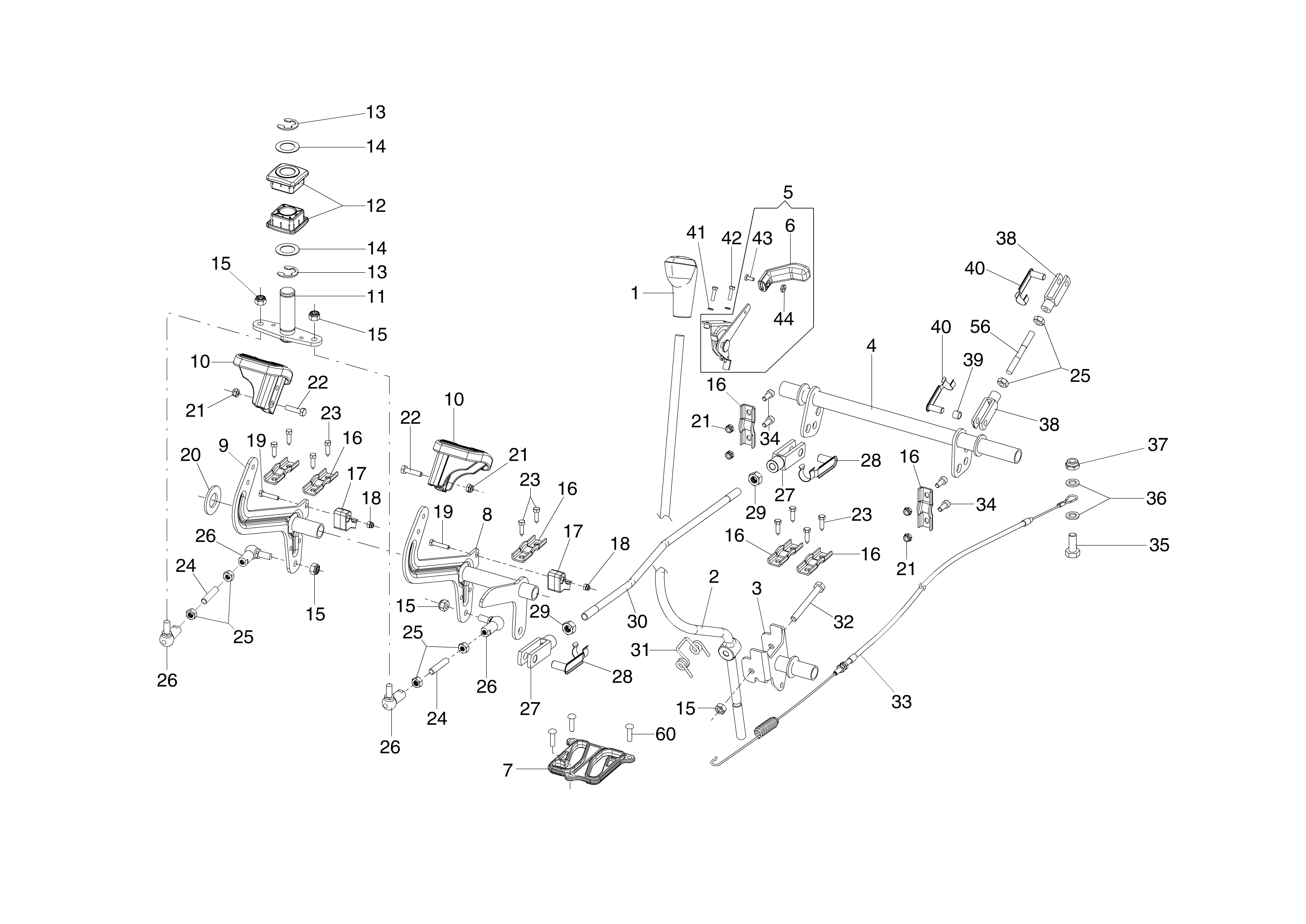 Compl.brake lever