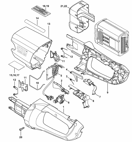 Handle housing