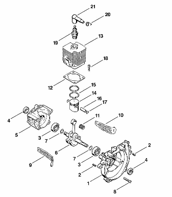 A-Crankcase, Cylinder