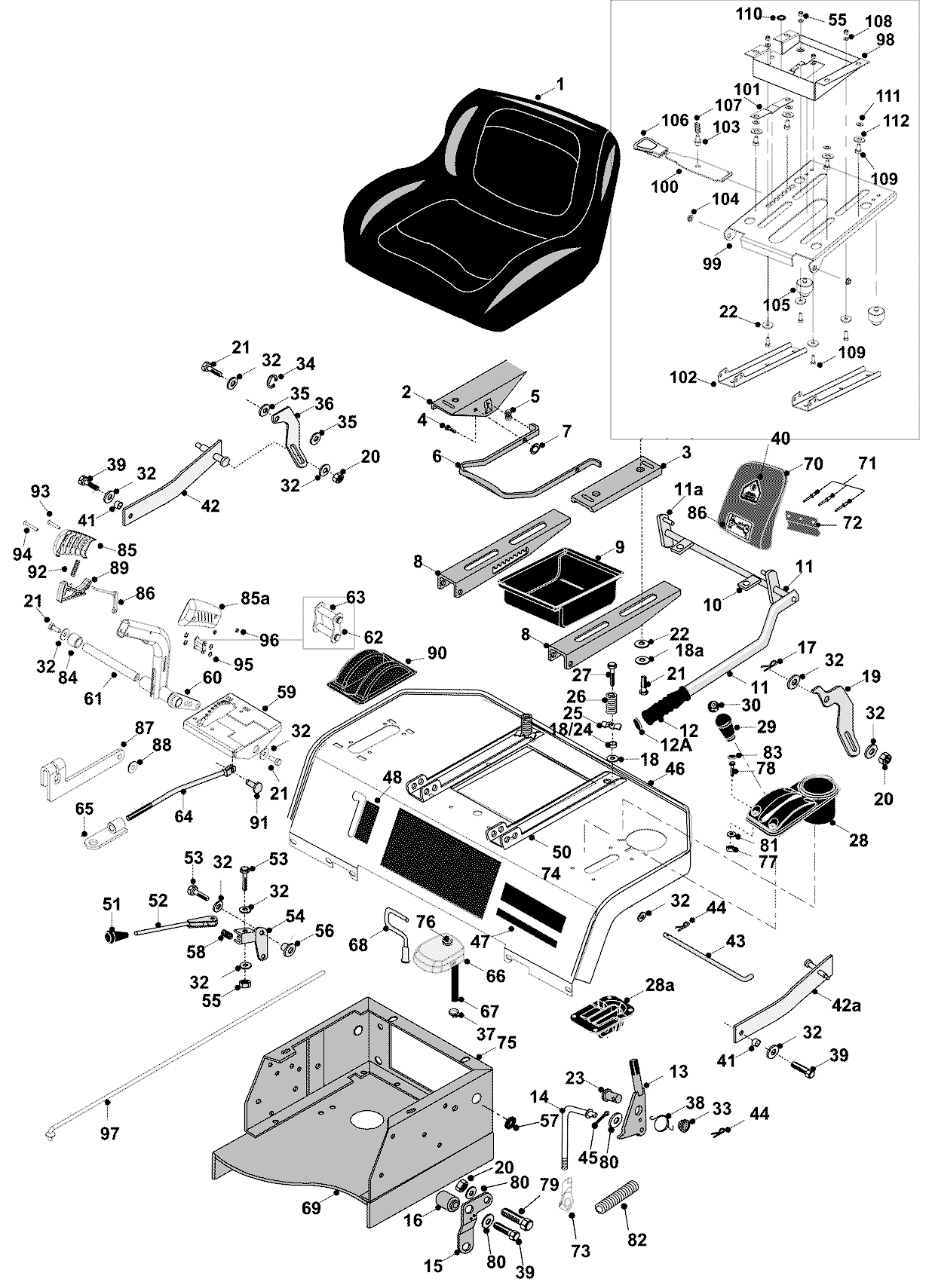 Seat & Rear Body (Non HE)