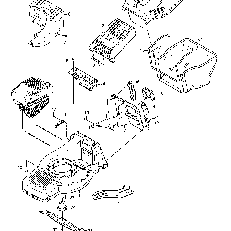 Mountfield M4SP (01-2002) Parts Diagram, Page 1