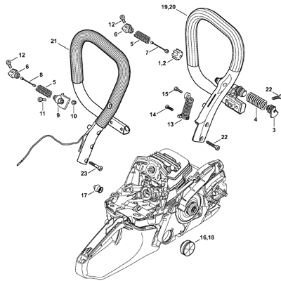 Stihl MS 261 Chainsaw (MS261) Parts Diagram, Oil Pump. Clutch Stihl MS 261 Chainsaw (MS261) Parts Diagram, Oil Pump. Clutch