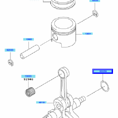 Kawasaki KBH48A (HA048G-BS50) Parts Diagram, Case & Cutter Kawasaki KBH48A (HA048G-BS50) Parts Diagram, Case & Cutter