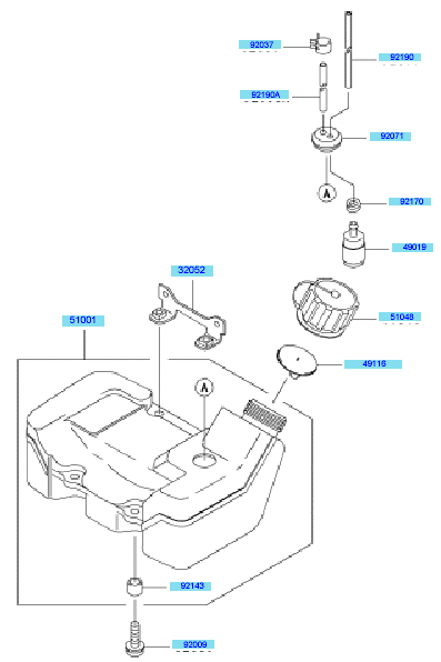 Fuel Tank	 Fuel Valve