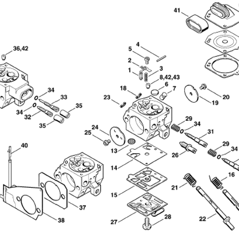 COMPLETE OEM WALBRO HD CARB KIT For STIHL MS390 044 046 MS440 Ms460 COMPLETE OEM WALBRO HD CARB KIT For STIHL MS390 044 046 MS440 Ms460