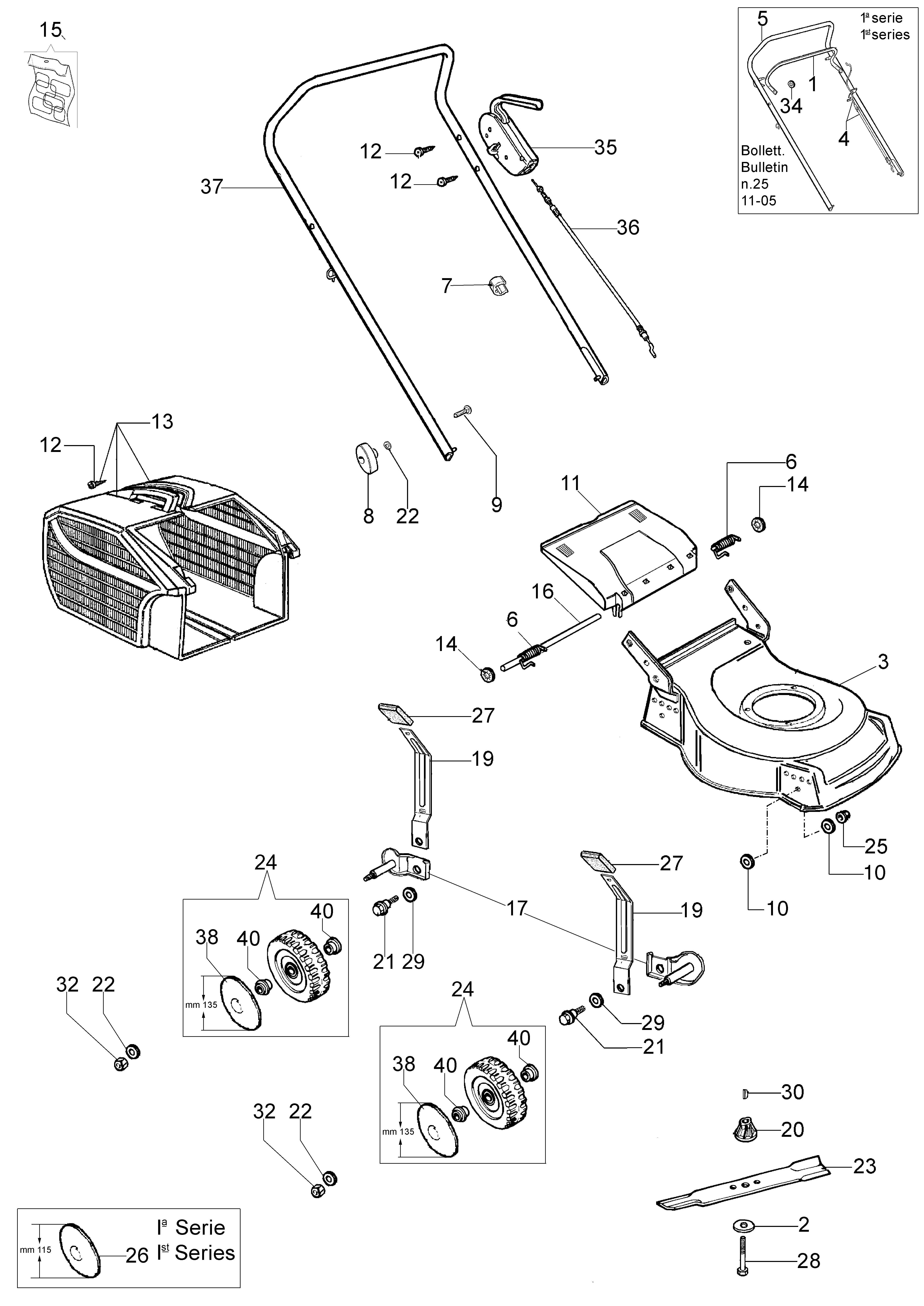 Illustrated parts list