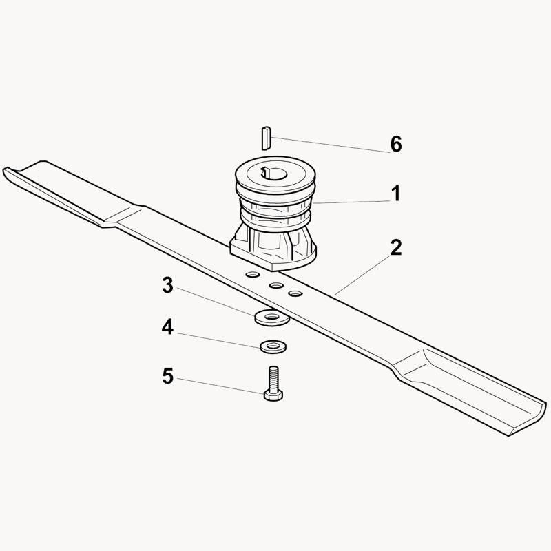 Castel / Twincut / Lawnking XA52MBS (2010) Parts Diagram, Blade