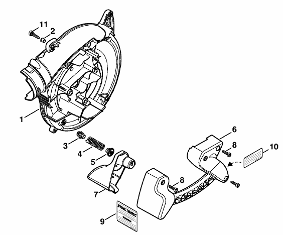 Fan housing inside BG 66 C