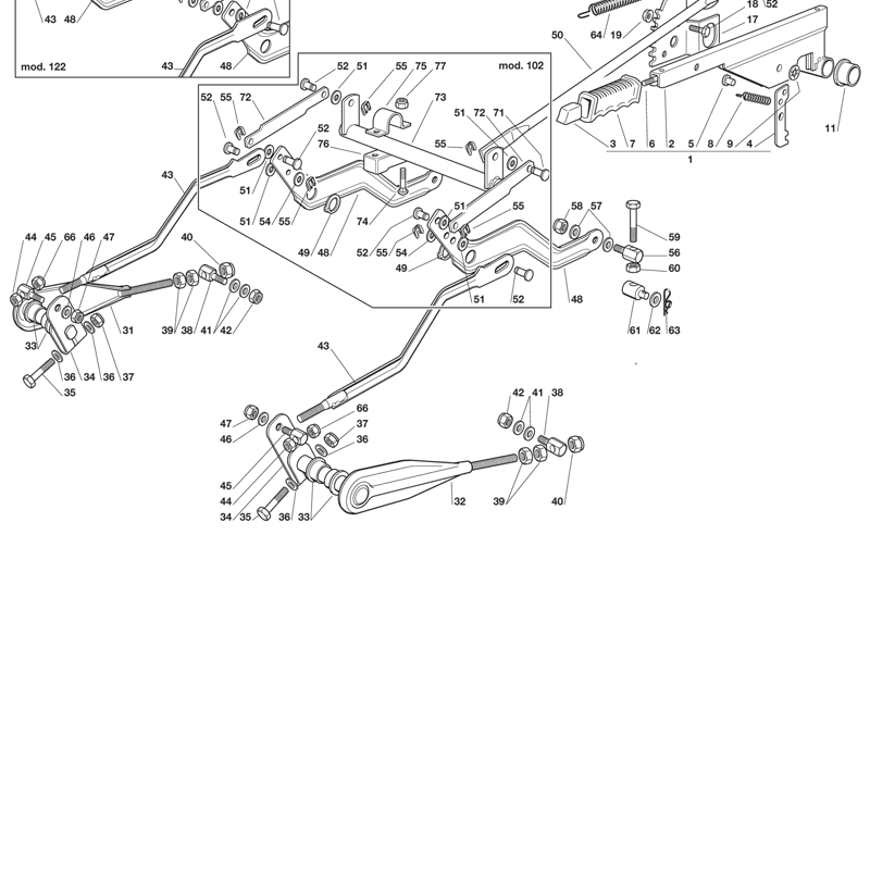 Castel / Twincut / Lawnking TCB16-102H (2011) Parts Diagram, Page 7