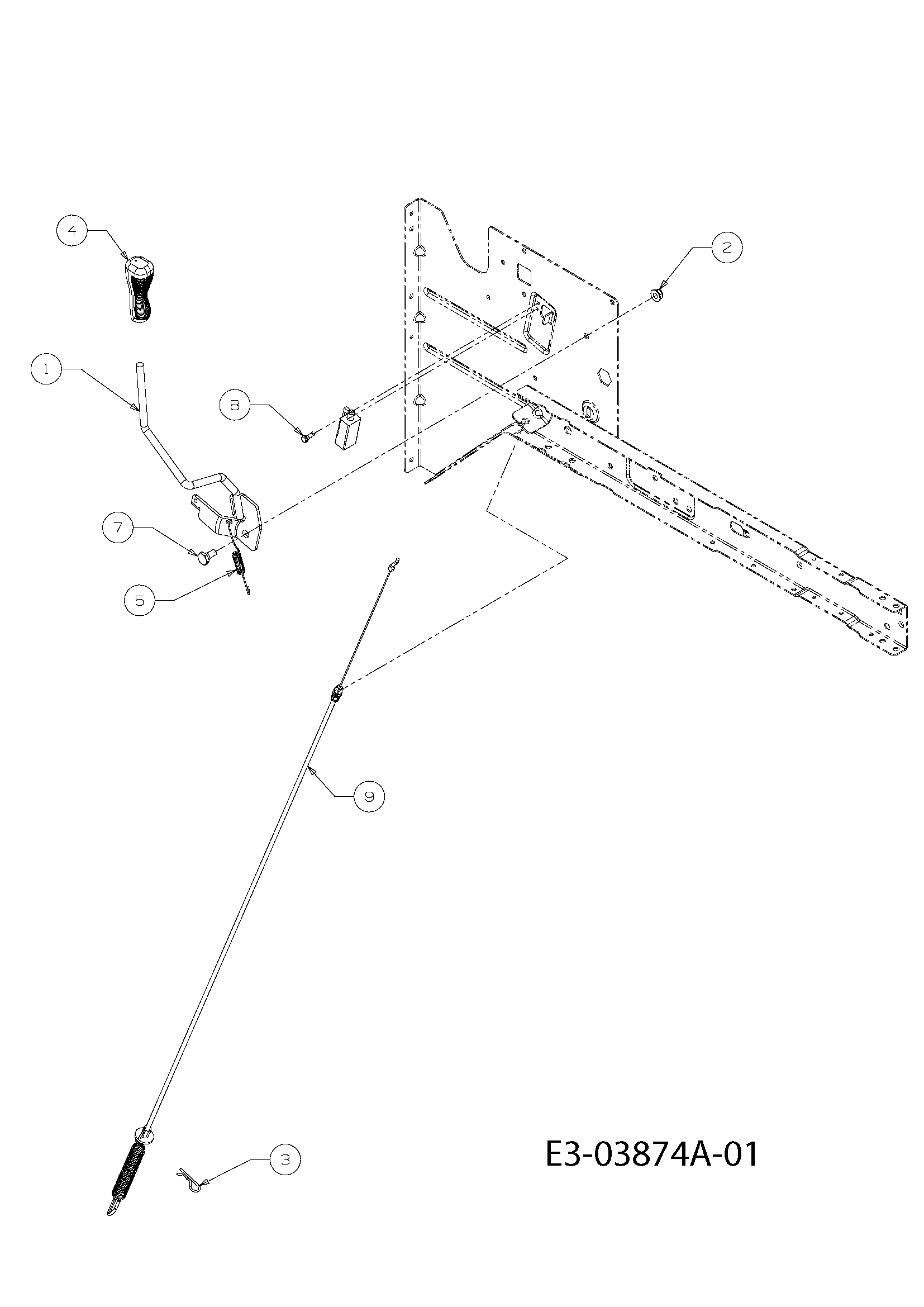 Traction lever