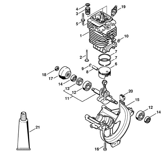 Cylinder, Engine pan