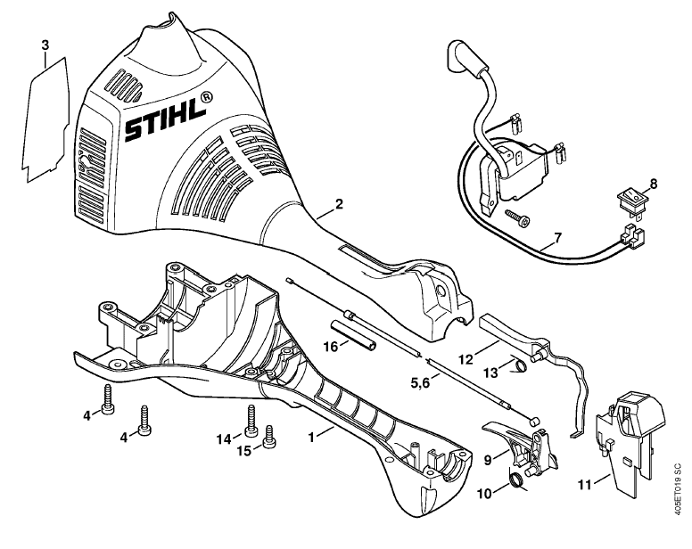 Engine housing (Loop handle)