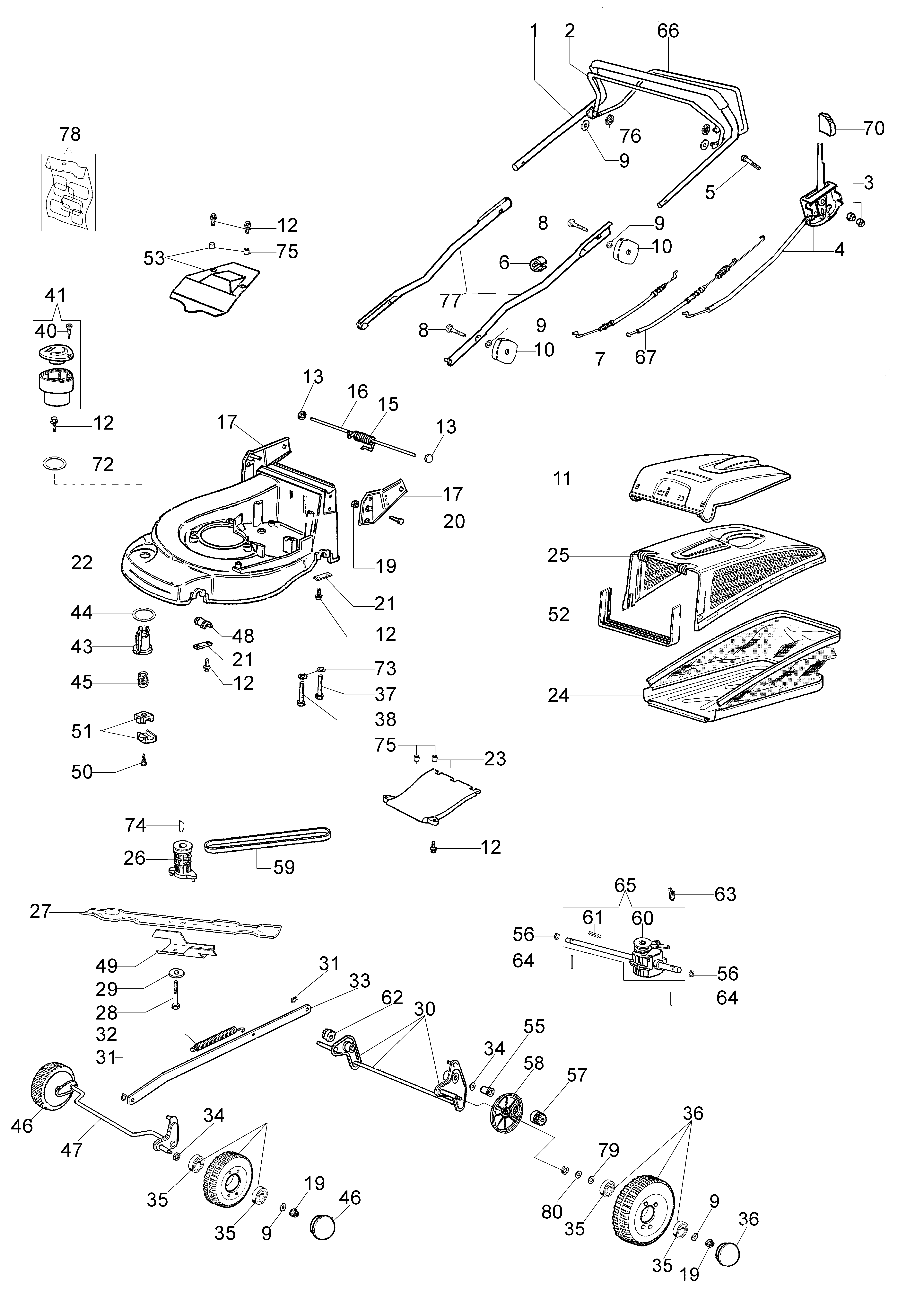 Illustrated parts list