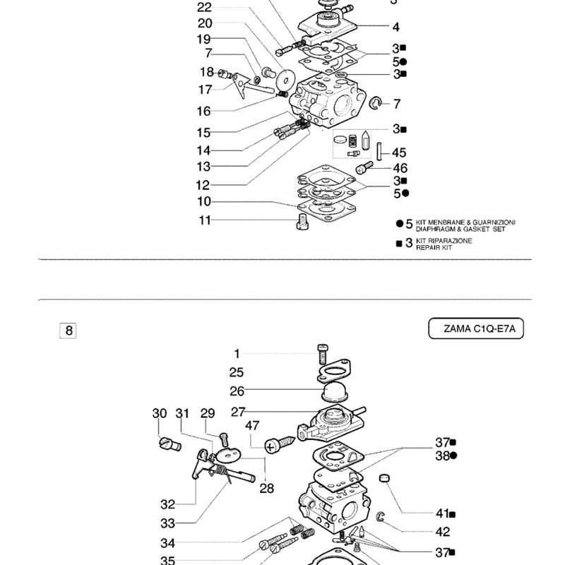 Funco Exploded View Efco 8400 (2010) Parts Diagram, Page 4