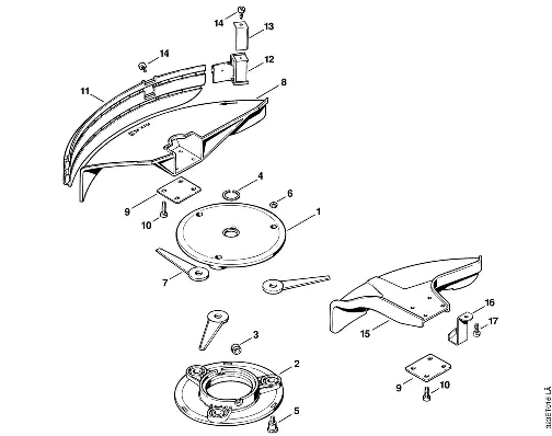 L-Polycut head, Deflector