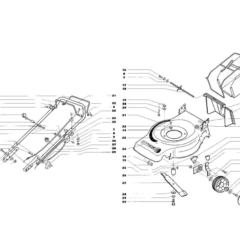 Mountfield MPR10005 (01-1998) Parts Diagram, Page 1