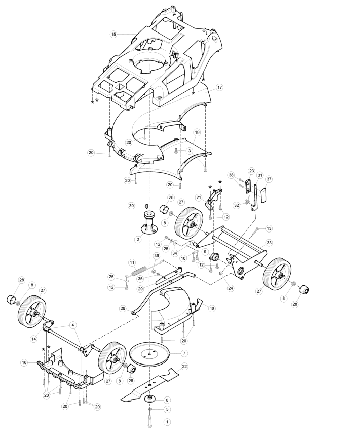 Lower Main Frame Assembly