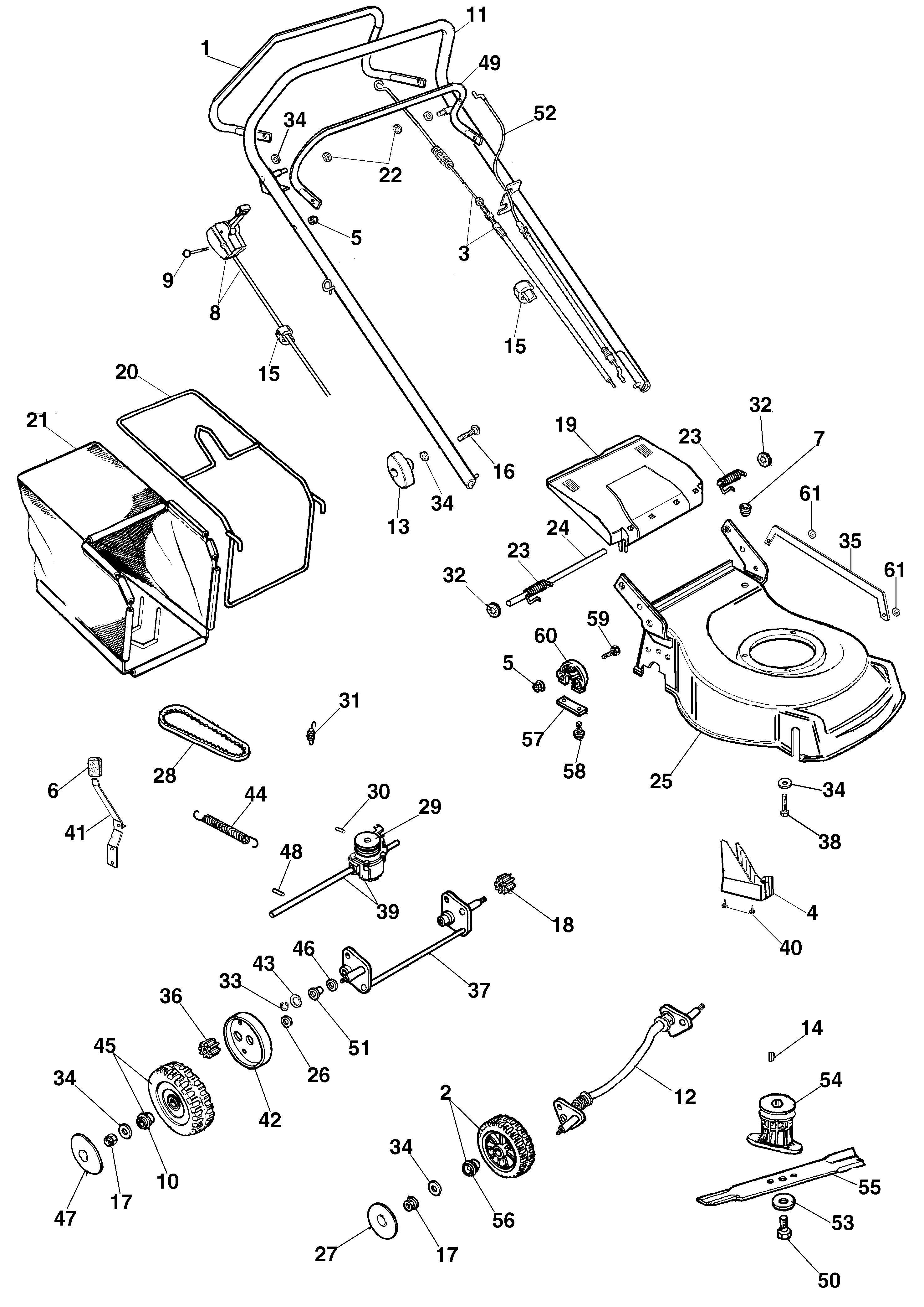 Complete illustrated parts list