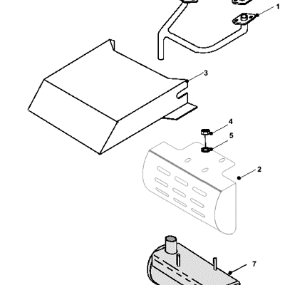 Twin Exhaust Assembly B&S Engine