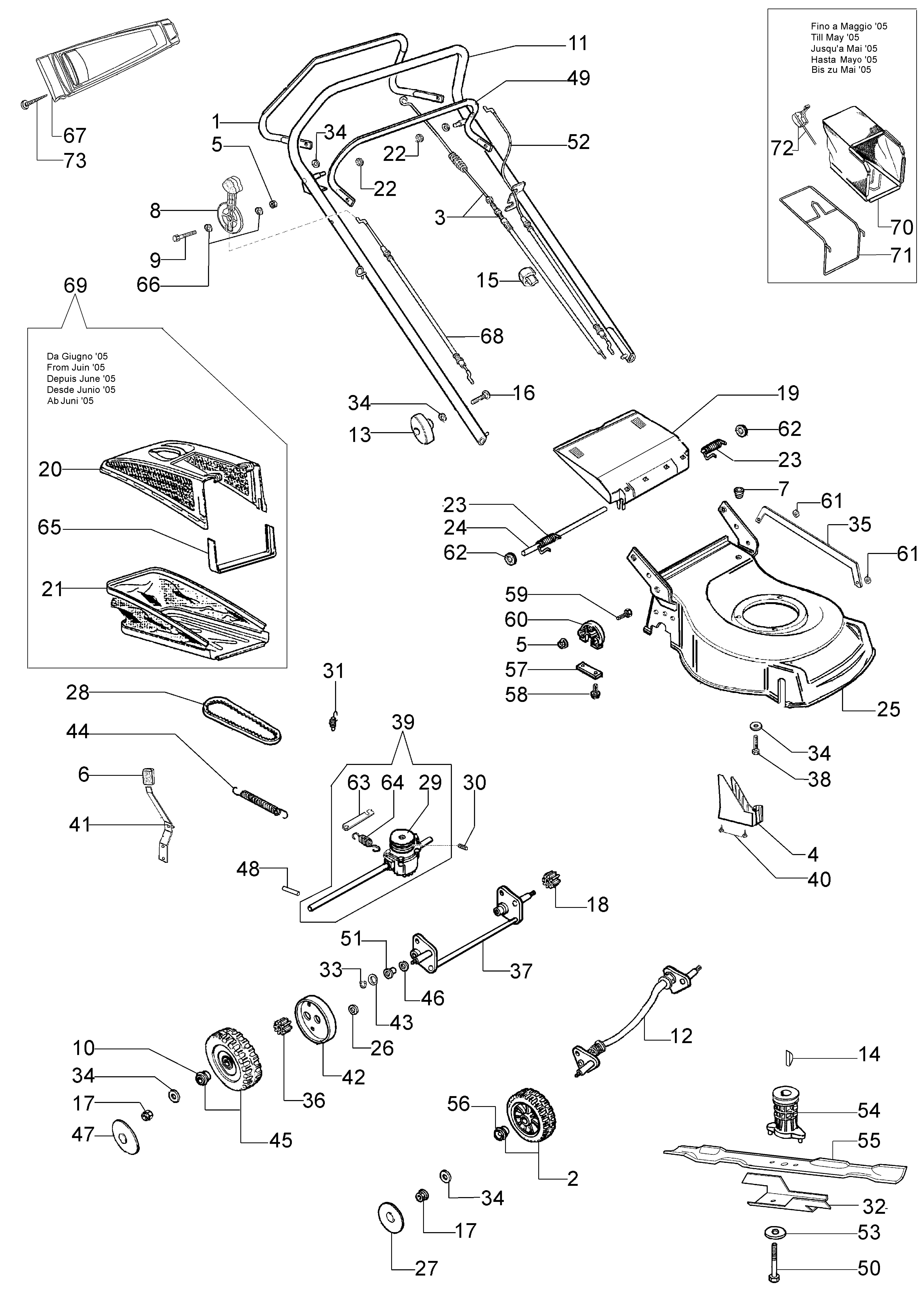 Illustrated parts list (Until May 2007)