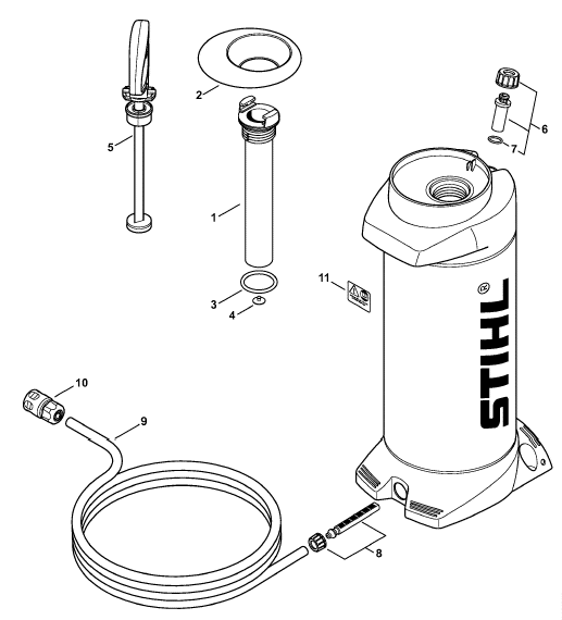 Pressurized water tank