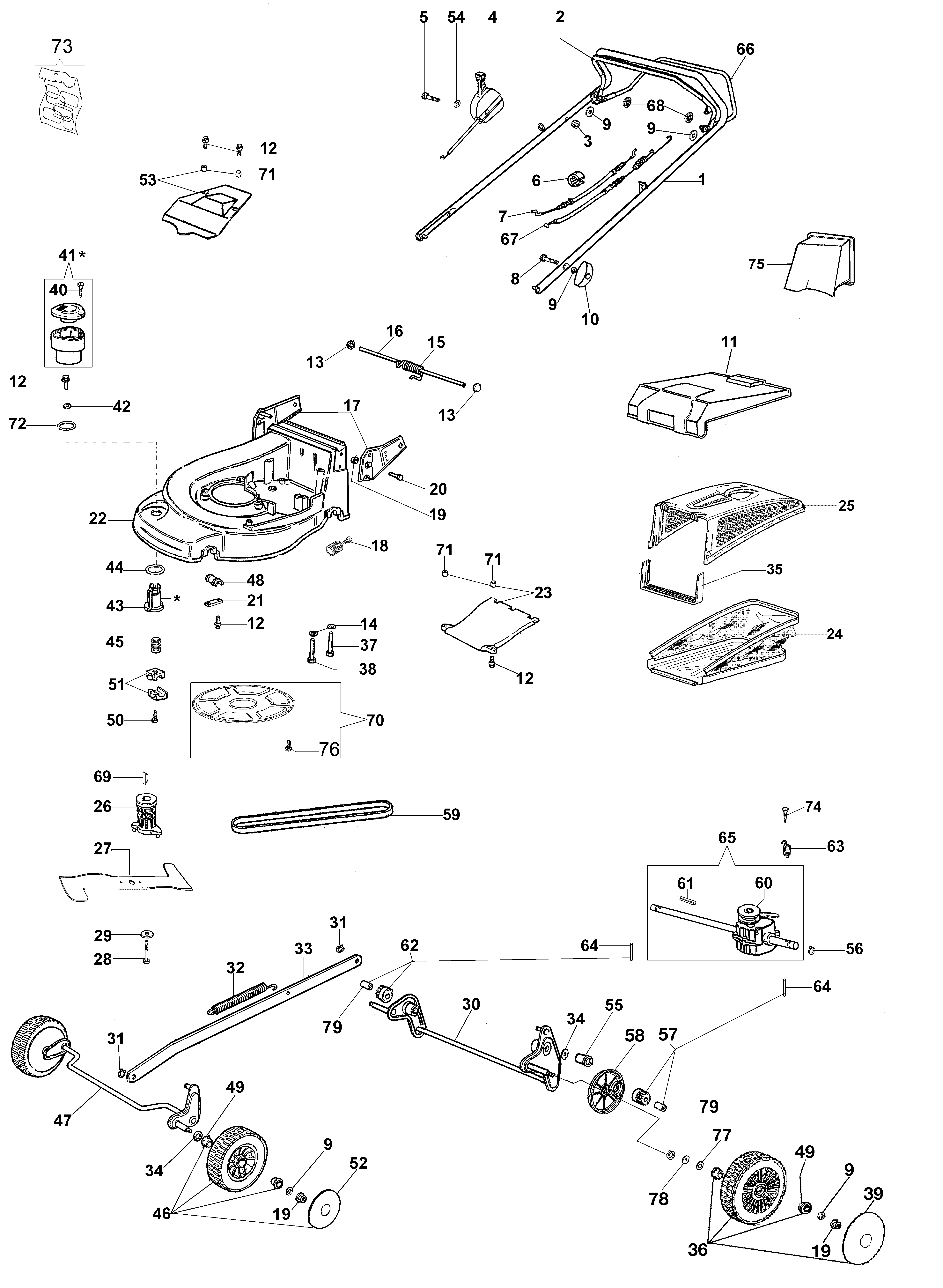 Illustrated parts list