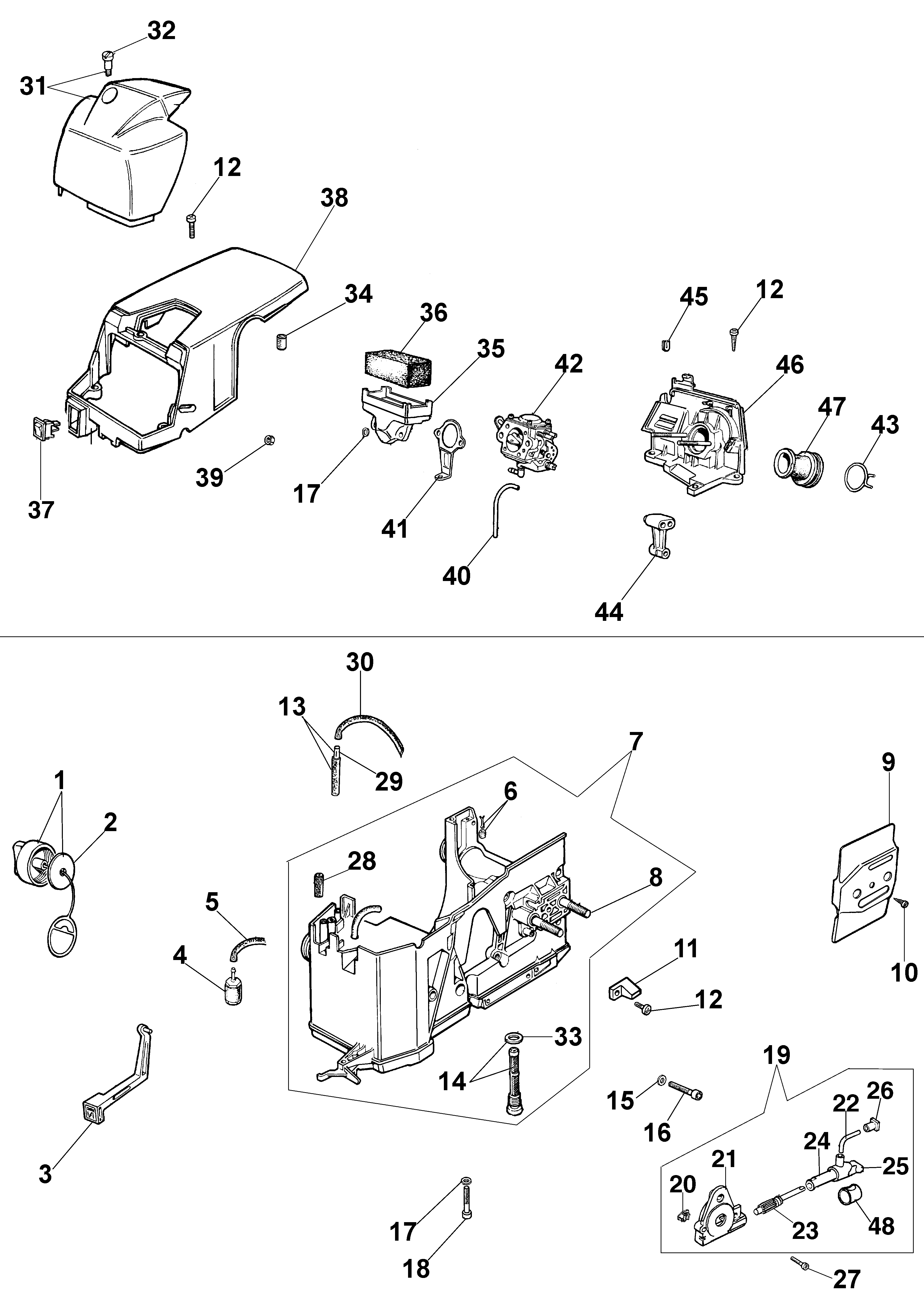 Tank and air filter