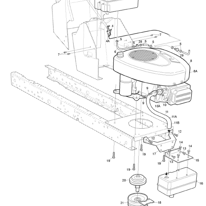Hayter 15.5/38 (ST38) (150A001001-150A099999) Parts Diagram, Engine