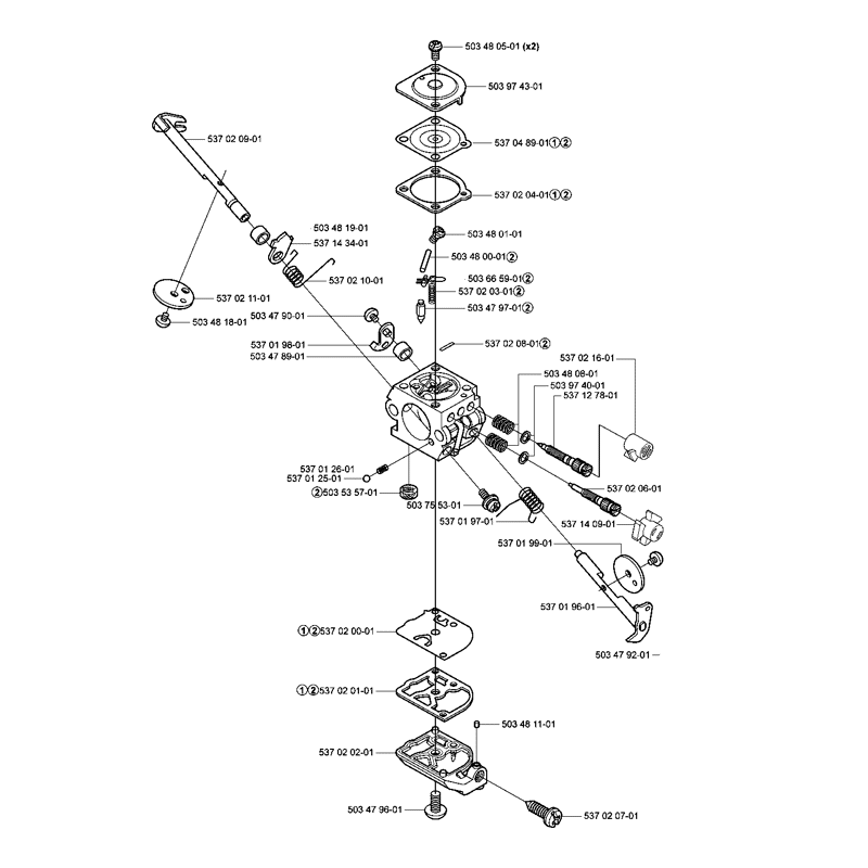 Husqvarna 326HE3 Hedgetrimmer (2004) Parts Diagram, Page 14