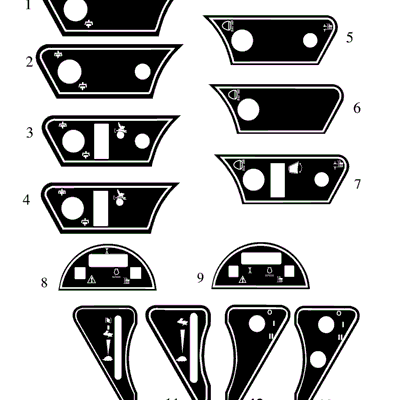 4WD DASH DECALS