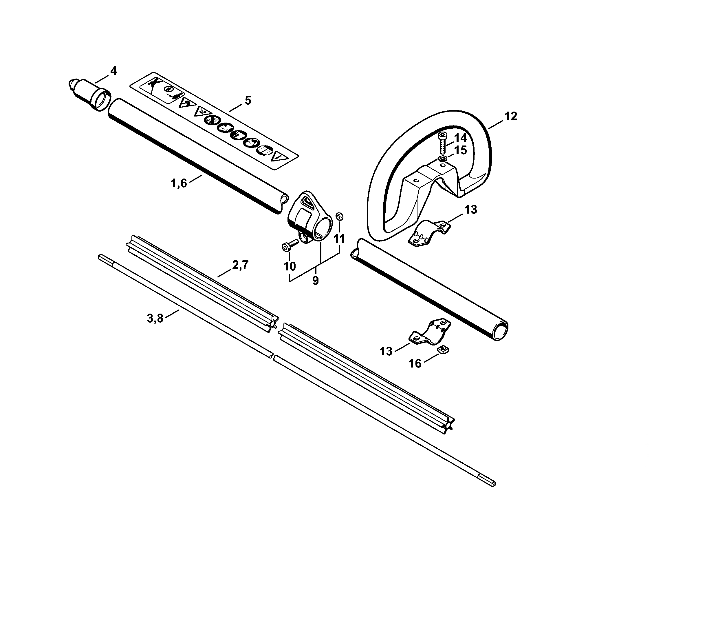 Drive Tube Assembly, Loop Handle