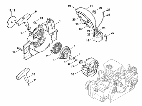 Rewind Starter -Ignition System