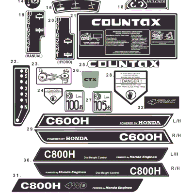 4WD DECALS