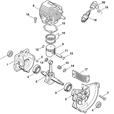 Stihl (FS74) Parts Diagrams