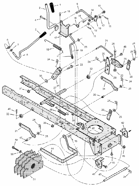 Mower Housing Suspension