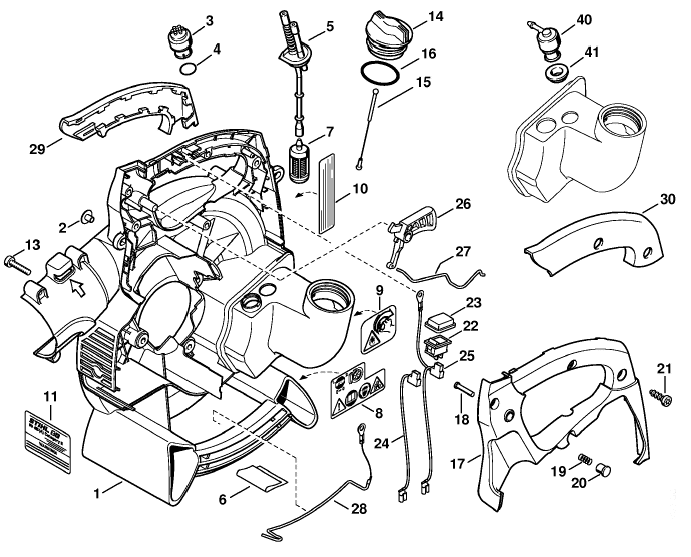 Fan housing inside BG 65