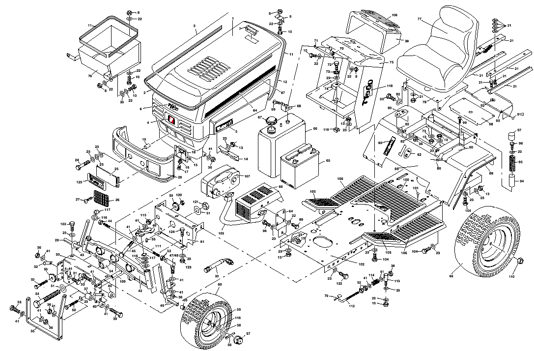 Tractor Chassis and Upper Body Panels