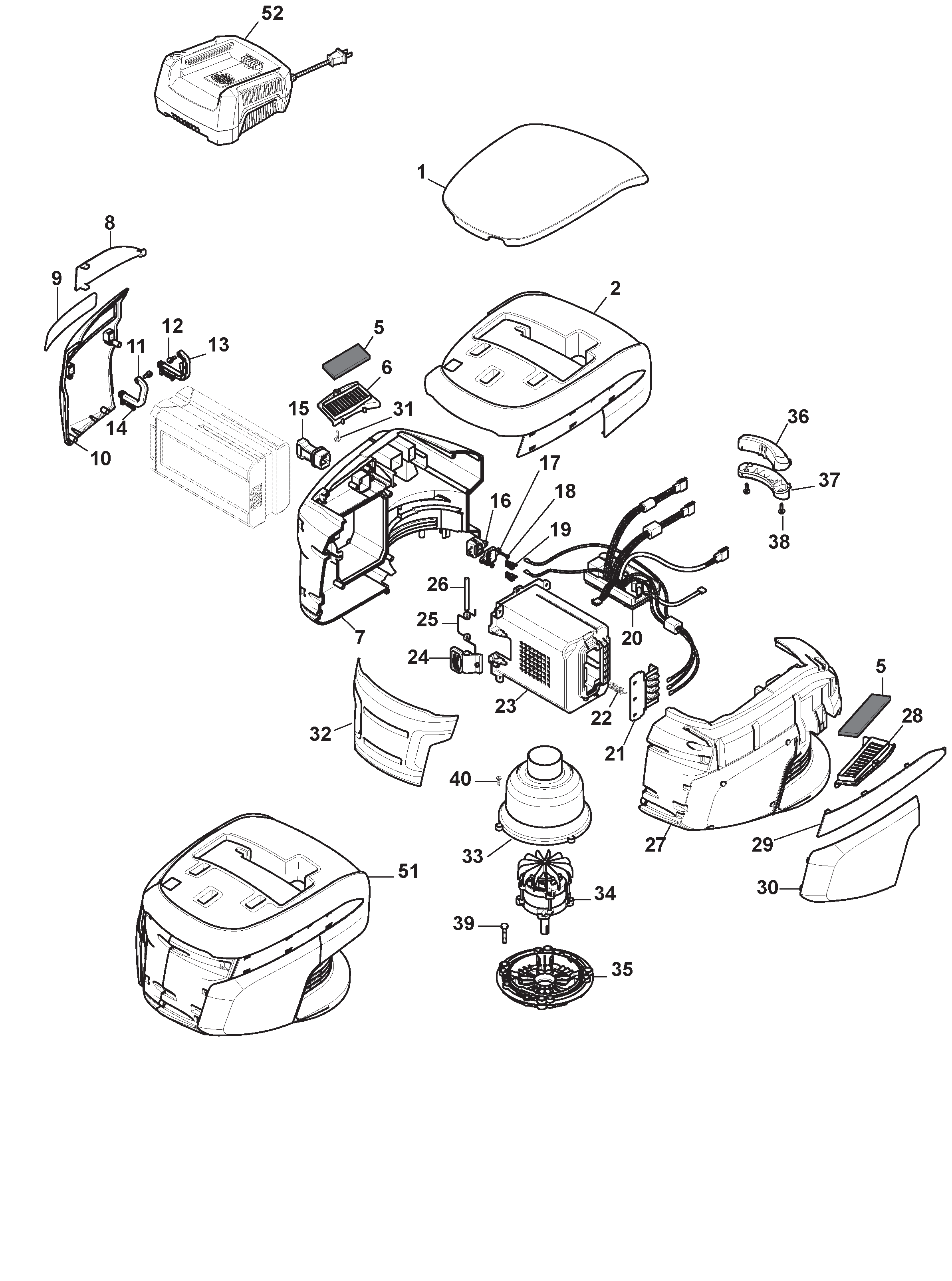 Battery Motor Assy