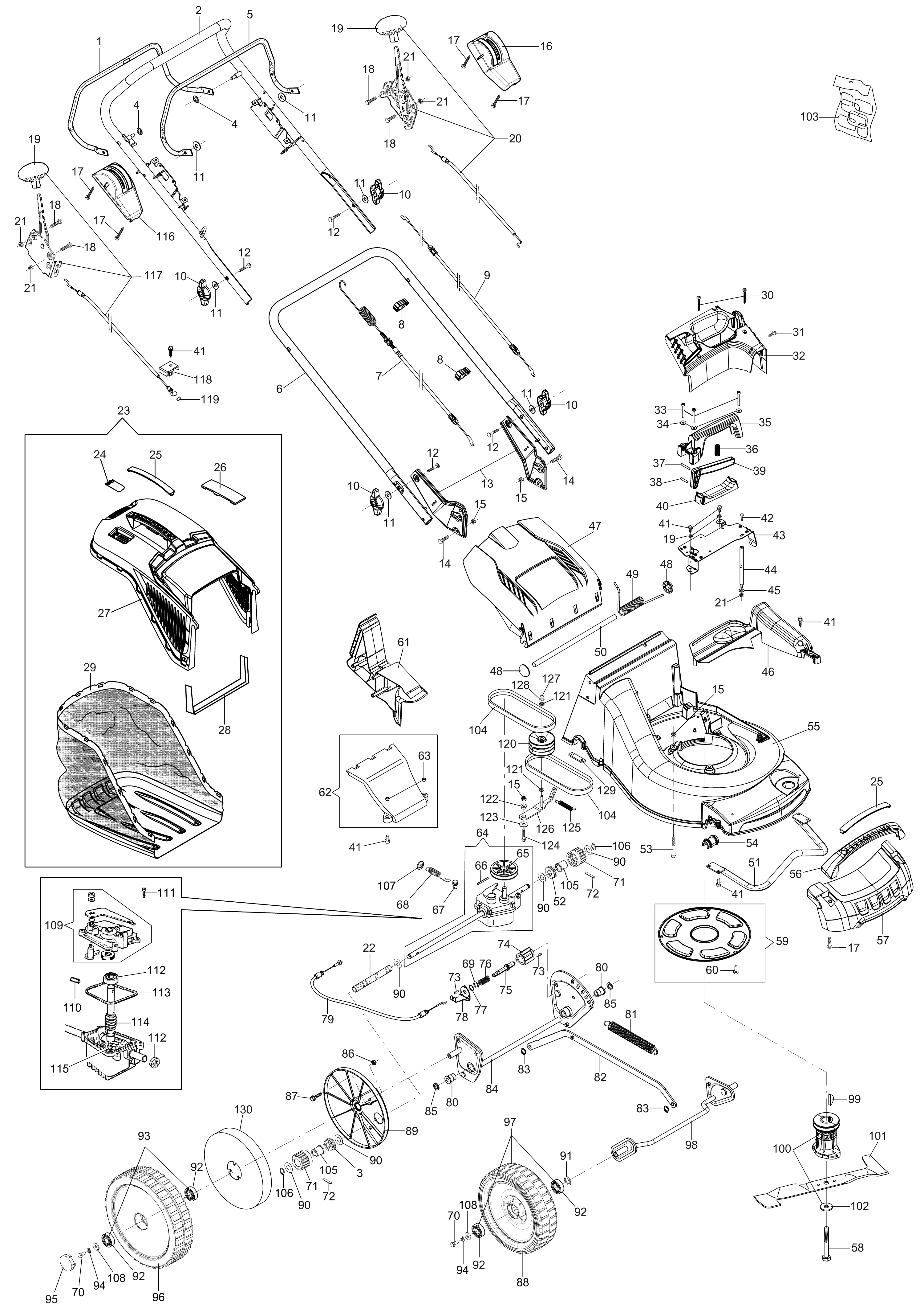 Illustrated parts list
