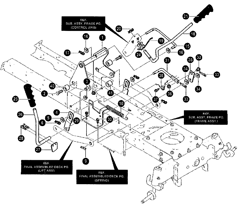 Mower Suspension Assembly